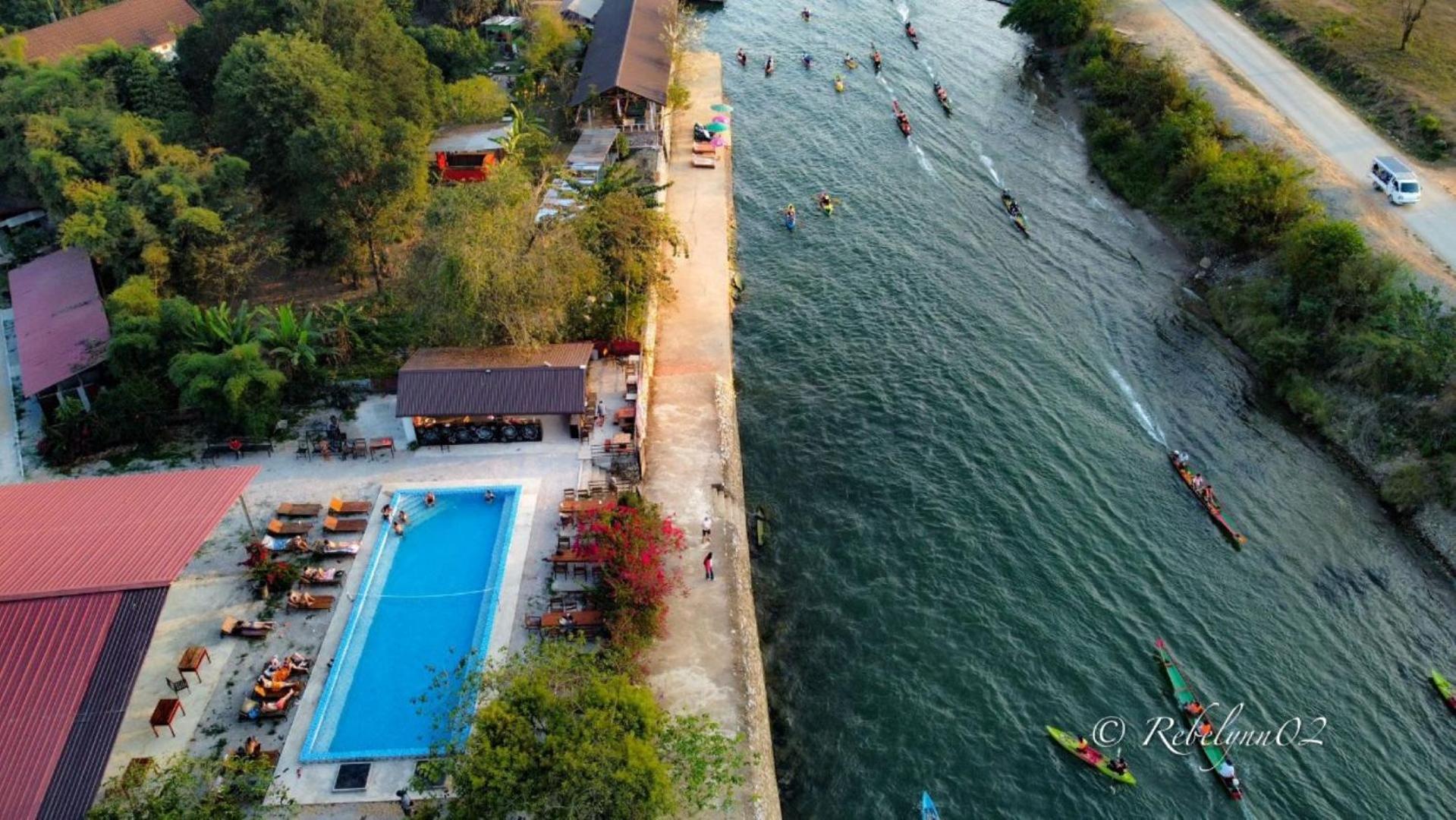 Riverside Garden Hostel Vang Vieng Eksteriør billede